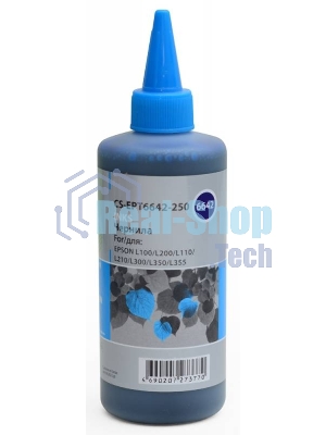 Чернила Cactus CS-EPT6642-250 голубой 250мл для Epson L100/L110/L120/L132/L200/L210/L222/L300/L312/L350/L355/L362/L366/L456/L550/L555/L566/L1300