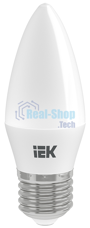 Лампа светодиодная LED 9Вт 230В 4000К E27 свеча LLE-C35-9-230-40-E27 IEK
