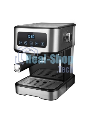 Кофеварка эспрессо (рожковая) BQ CM9000 серебристый, исп. кофе - молотый, 1.5 л, 1100 Вт, 15 бар