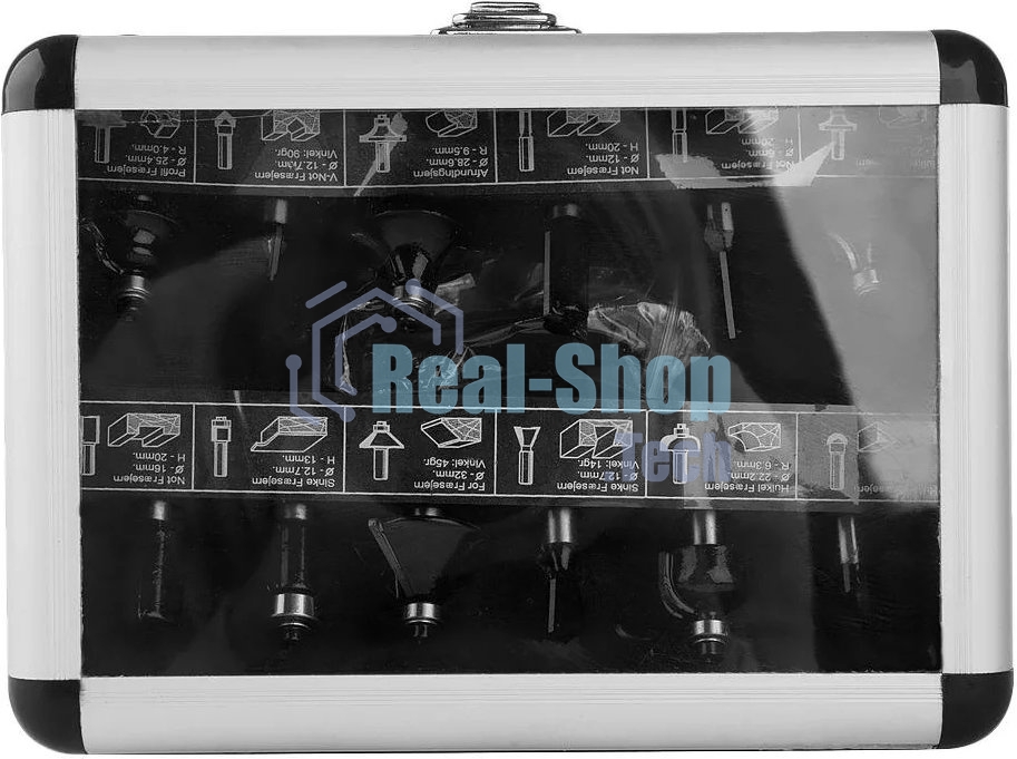 Набор фрез Sturm! 9016-RB-S8-12-3 в металлическом кейсе 12шт