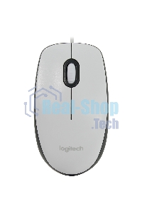 Мышь проводная Logitech M100 белый, 1000 dpi, USB, кнопки - 3