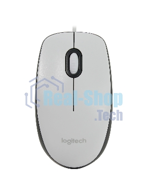 Мышь проводная Logitech M100 белый, 1000 dpi, USB, кнопки - 3