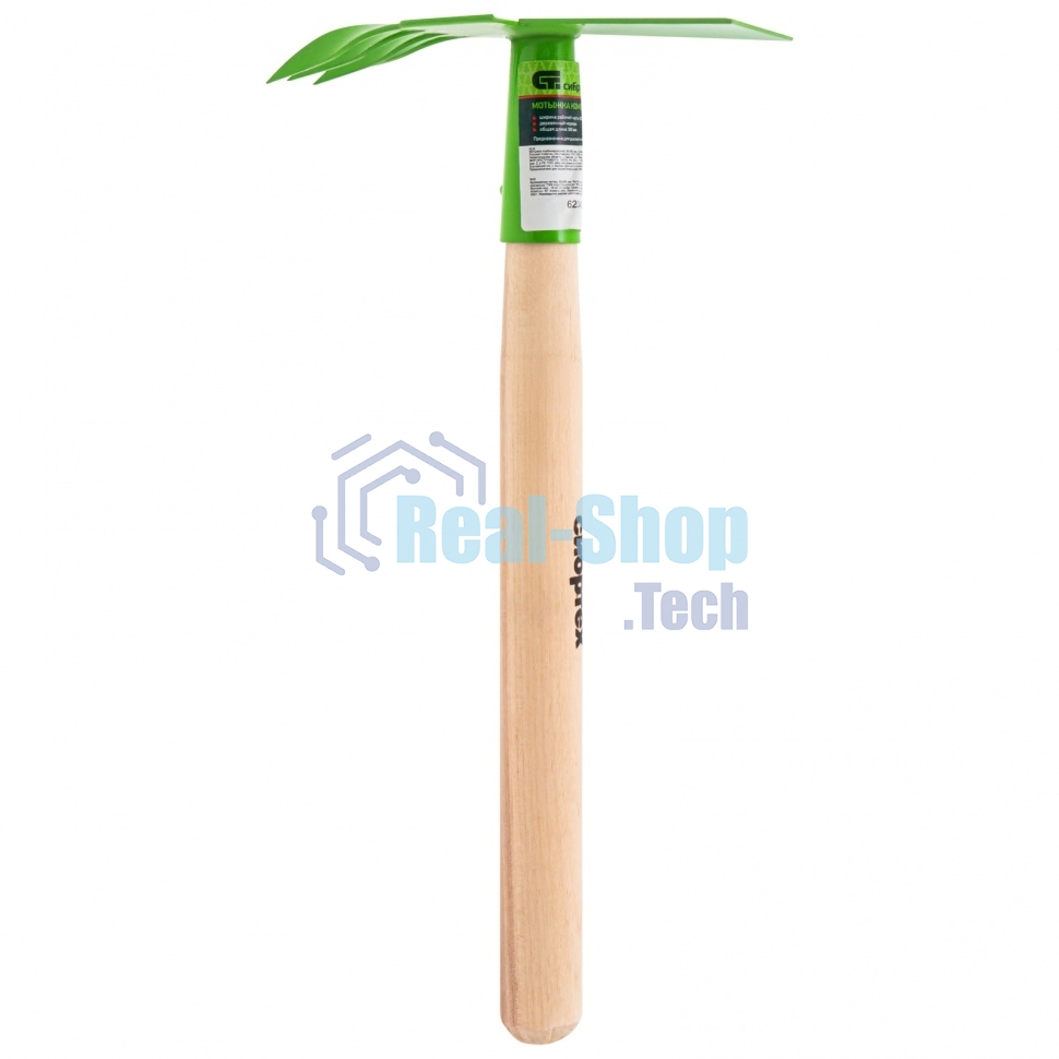 Мотыжка комбинированная Сибртех, 80х380 мм, стальная, деревянная рукоятка, АГРОНОМ