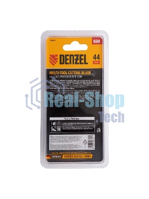 Насадка для МФИ Denzel режущая Т-образная, BiM, по металлу и дереву, 44 x 1,4 мм, мелкий зуб