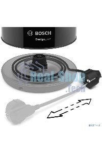Чайник электрический Bosch TWK3P423 1.7л. 2400Вт черный (корпус: нержавеющая сталь)