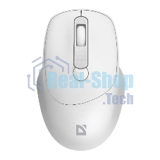 Мышь беспроводная Defender Feam MM-296 белый, 1600 dpi, радиоканал, USB, кнопки - 4