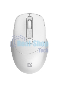 Мышь беспроводная Defender Feam MM-296 белый, 1600 dpi, радиоканал, USB, кнопки - 4