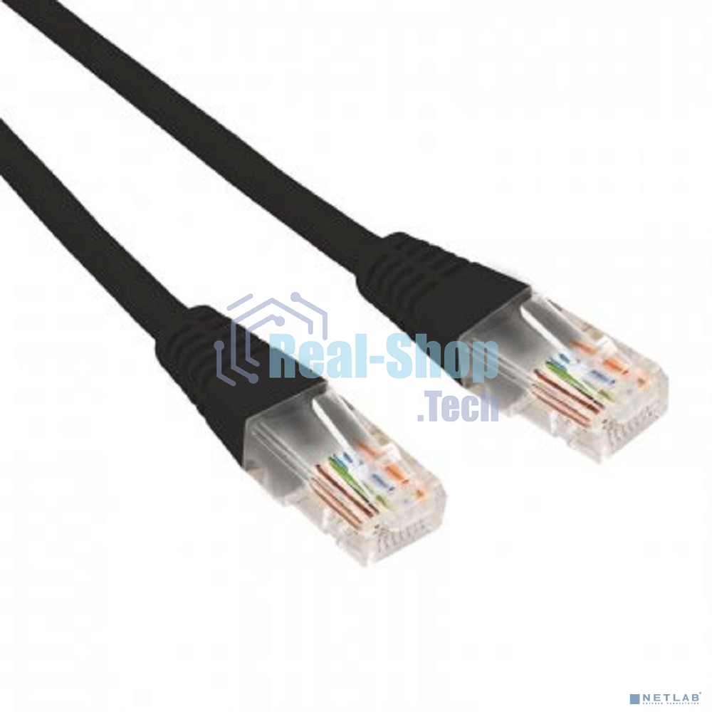 Патч-корд U/UTP Rexant cat.6, RJ45-RJ45, неэкранированный, 26AWG, LSZH, черный, 0.3 м