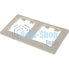 Рамка 2-м Glossa верт. беж. SchE GSL000206