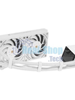 Система жидкостного охлаждения Thermalright Frozen Horizon 240 Digital (240мм, LED temp., White, ARGB/Fans: 2x120мм, 68.9CFM, 28.2dBA, 2000RPM/Pump height 53.2мм, Rad thickness 27мм/S: 1700, 1200, 1851, 115X, AM5, AM4)