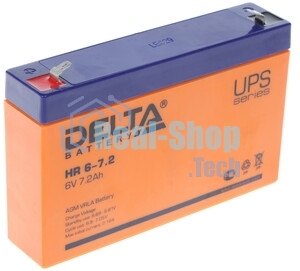 Батарея для ИБП Delta HR 6-7.2 (7.2 А\ч, 6В)