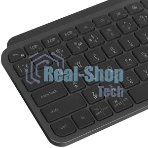 Клавиатура беспроводная Logitech MX Keys Mini (920-010501), USB, Bluetooth/Радиоканал, темно-серый/черный