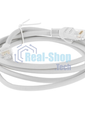 Патч-корд LSZH UTP Cablexpert PP31-1.5M cat.5e, 1.5м, литой, многожильный, серый
