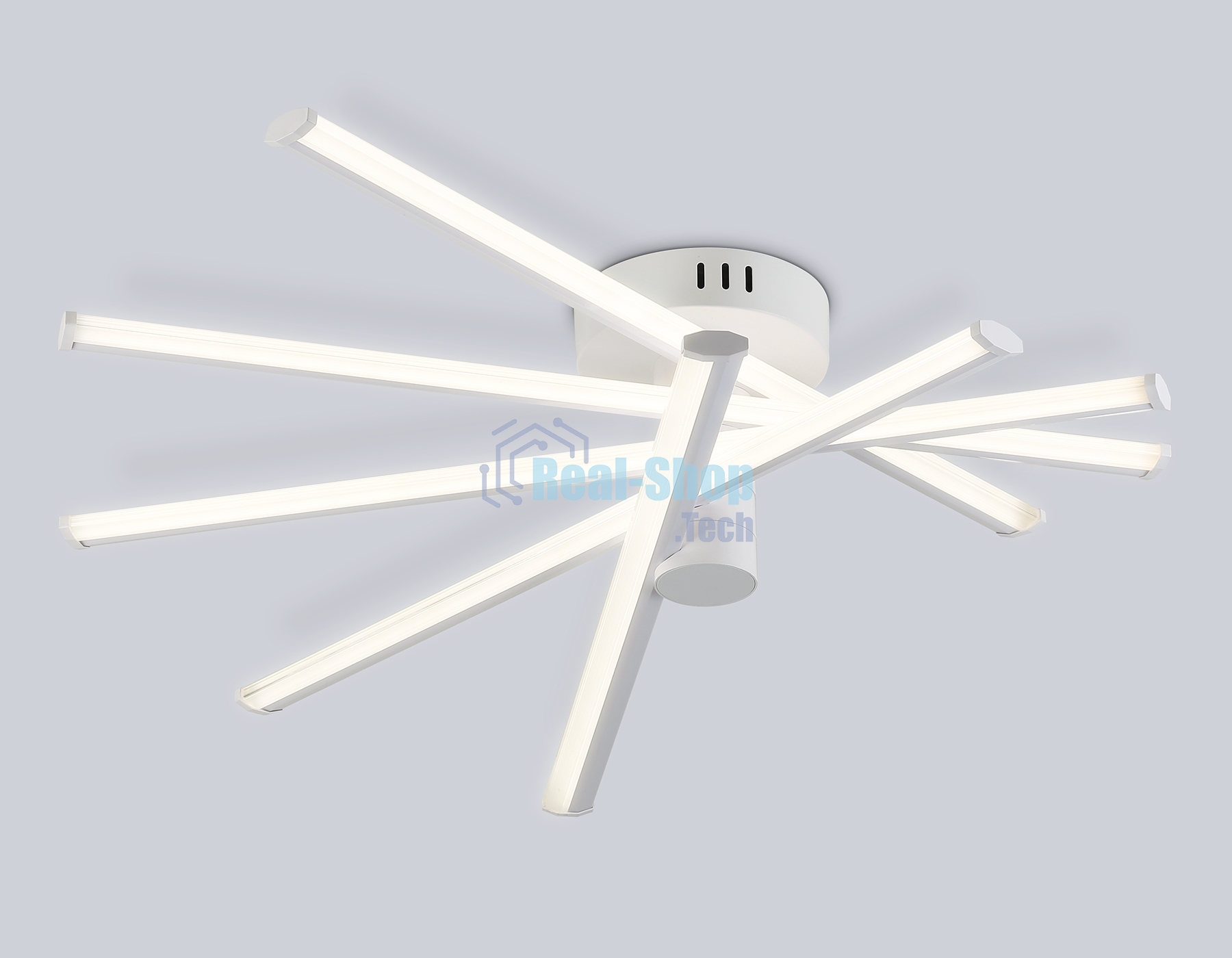 Потолочный светодиодный светильник Ambrella light FL6221 WH белый 70W 3000K-6400K 605*605*170 (ПДУ ИК)