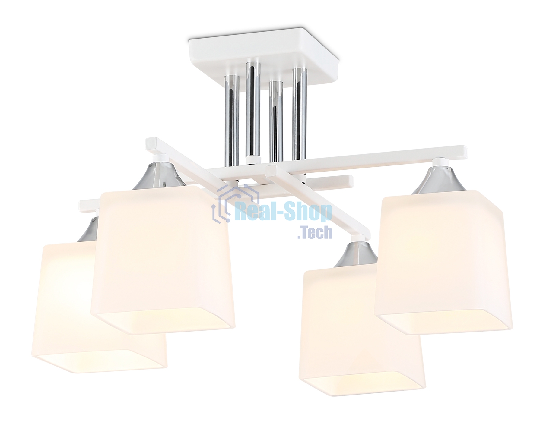 Светильник Ambrella light TR303041/4 WH белый E27/4 max 60W 420*420*260