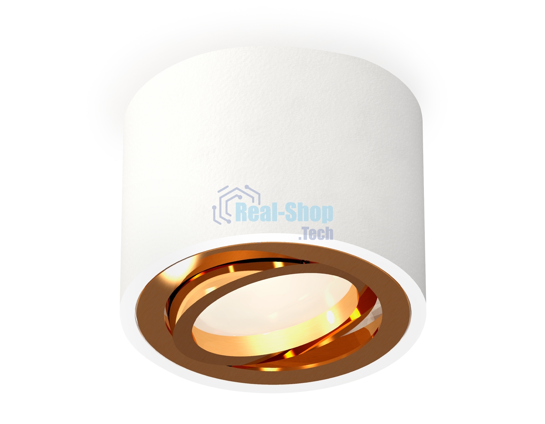 Светильник Ambrella Light XS7510004 SWH/PYG белый песок/золото желтое полированное MR16 GU5.3 (C7510, N7004)