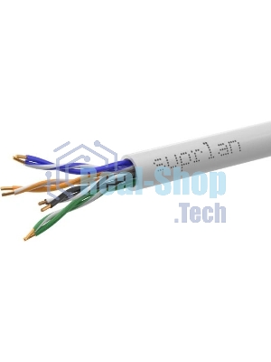 Кабель сетевой информационный Suprlan Premium 01-0340-3 кат.5E UTP 4 пары 24AWG нг(А)-LSLTx внутренний 305м серый