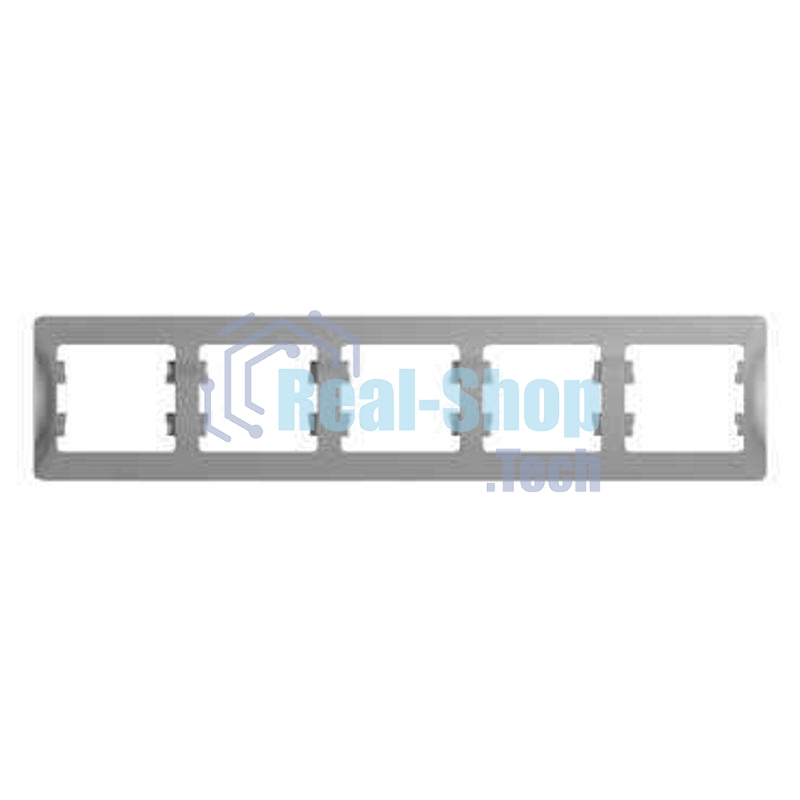 Рамка 5-м Glossa горизонт. алюм. SchE GSL000305