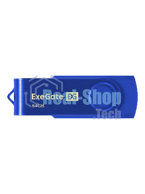 Exegate EX302055RUS USB-флеш накопитель ExeGate Jet 64GB синий (USB2.0, 480Mbps, пластик/металл)