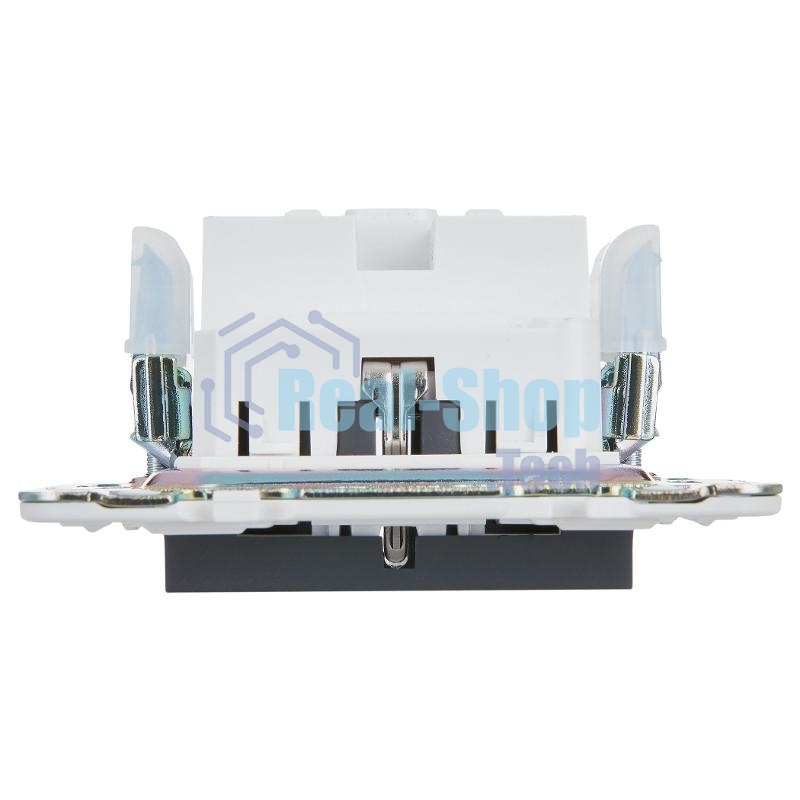 Розетка IEK SKANDY SK-R06G (SK-R14-16-1-K53) с заземлением, с защитными шторками, 16А безвинтовое крепление, графит
