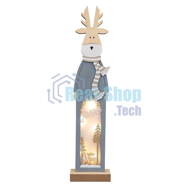 Деревянная фигурка с подсветкой 
