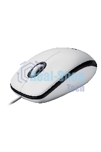 Мышь проводная Logitech M100 белый, 1000 dpi, USB, кнопки - 3