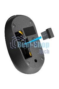 Мышь беспроводная Defender Hit MM-495 черный, 1600 dpi, радиоканал, USB, кнопки - 3