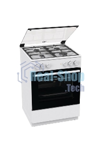Плита комбинированная Gorenje GK6A20WF белый, конфорок 4 газовых, духовка 65 л, 60 см x 85 см x 60 см
