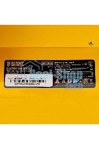 Тепловая пушка Denzel SFH-15000, 400 В, желтый, 120/9000/15000 Вт, 150 м2, термостат