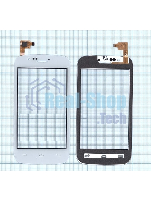 Сенсорное стекло (тачскрин) для Explay A400, белое