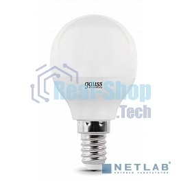 Лампа светодиодная LED Gauss 10Вт E14 220В 2700К Elementary шар 53110