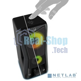 Акустическая система SVEN 445, черный, USB, 2.0,2x3 Вт(RMS), подсветка