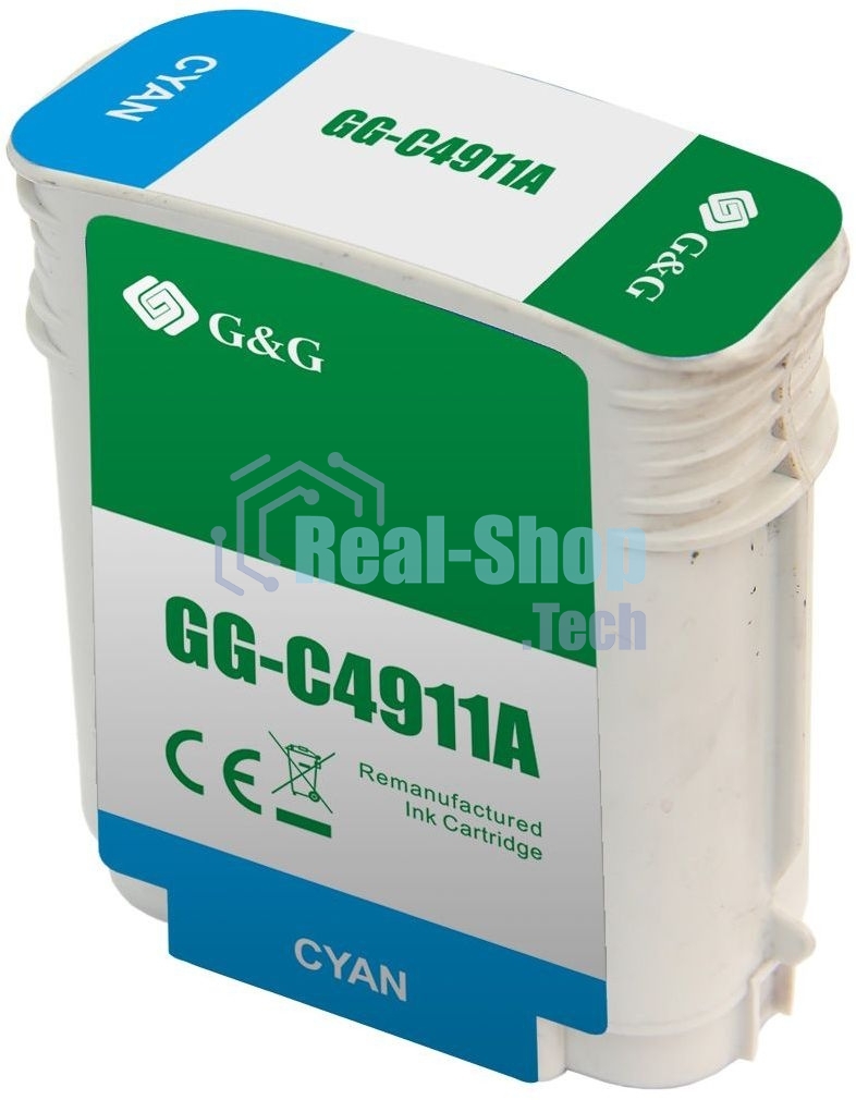 Картридж струйный G&G GG-C4911A голубой (72мл) для HP DJ 500/800C