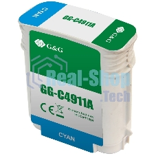 Картридж струйный G&G GG-C4911A голубой (72мл) для HP DJ 500/800C