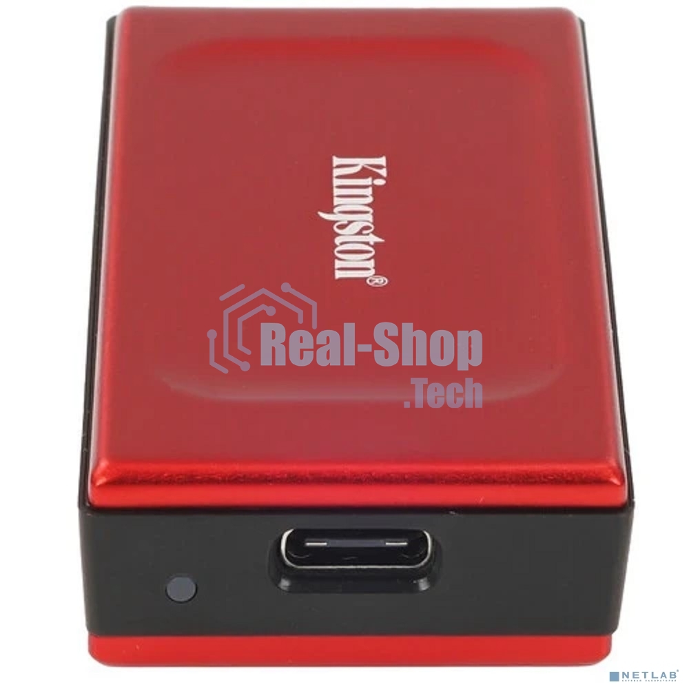 Внешний SSD Kingston XS1000, 2TB, USB 3.2 Gen 2 Type-C, R/W 1050/1000, красный