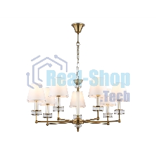 Люстра Ambrella light LH71023/7 BS/WH латунь/белый E14*7 max 40W D820*1130