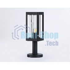 Светильник Ambrella light ST2411 BK/CL черный/прозрачный IP54 E27 max 40W 110*110*350