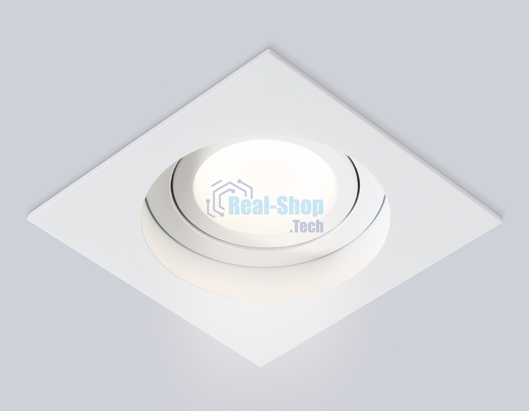 Встраиваемый поворотный точечный светильник Ambrella light TN102757 WH белый IP20 GU5.3 100*100*32