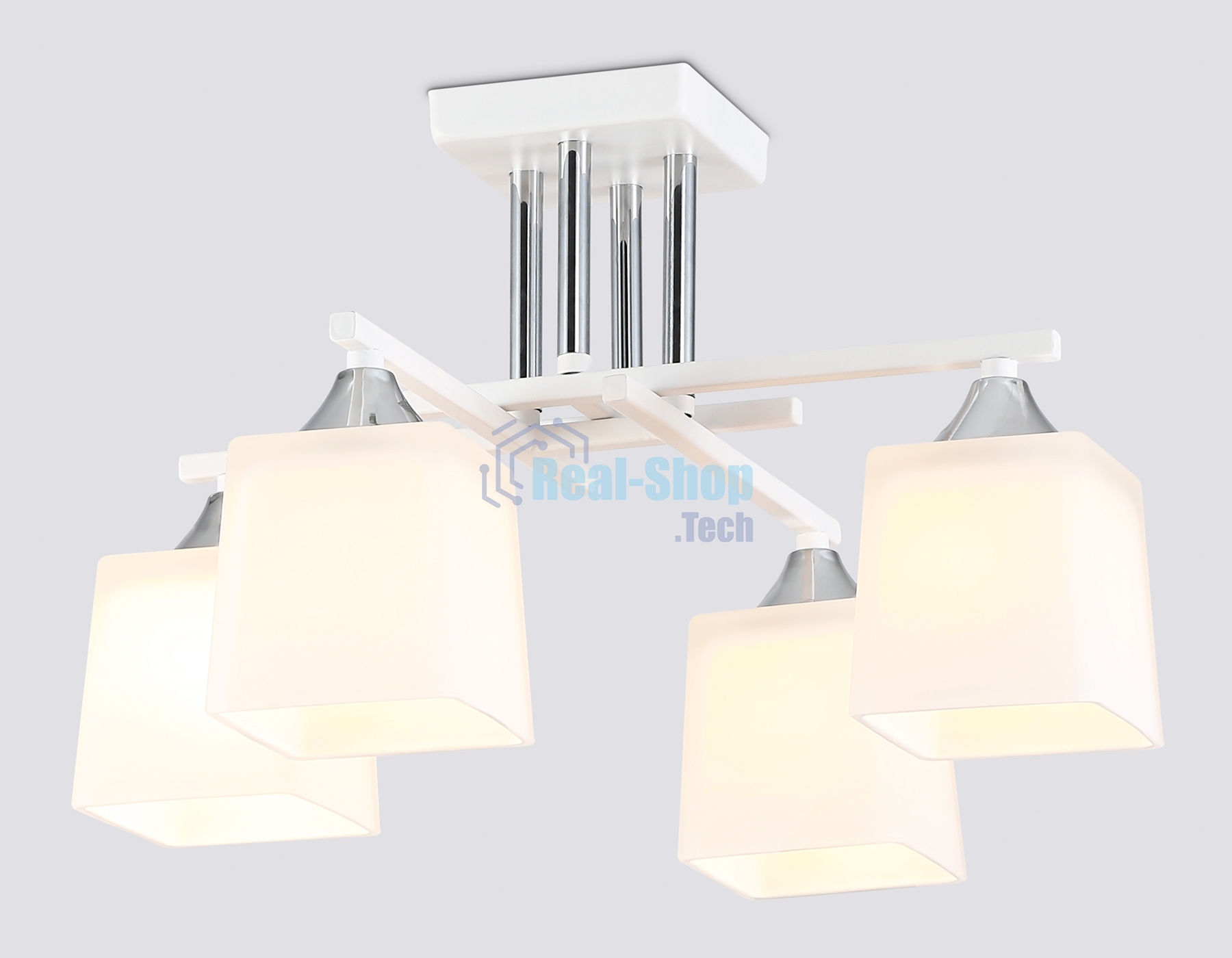 Светильник Ambrella light TR303041/4 WH белый E27/4 max 60W 420*420*260