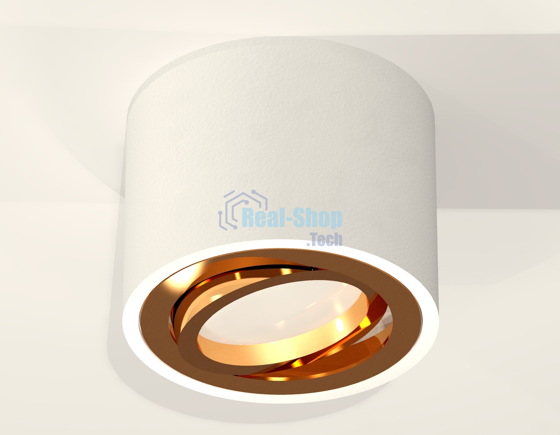 Светильник Ambrella Light XS7510004 SWH/PYG белый песок/золото желтое полированное MR16 GU5.3 (C7510, N7004)