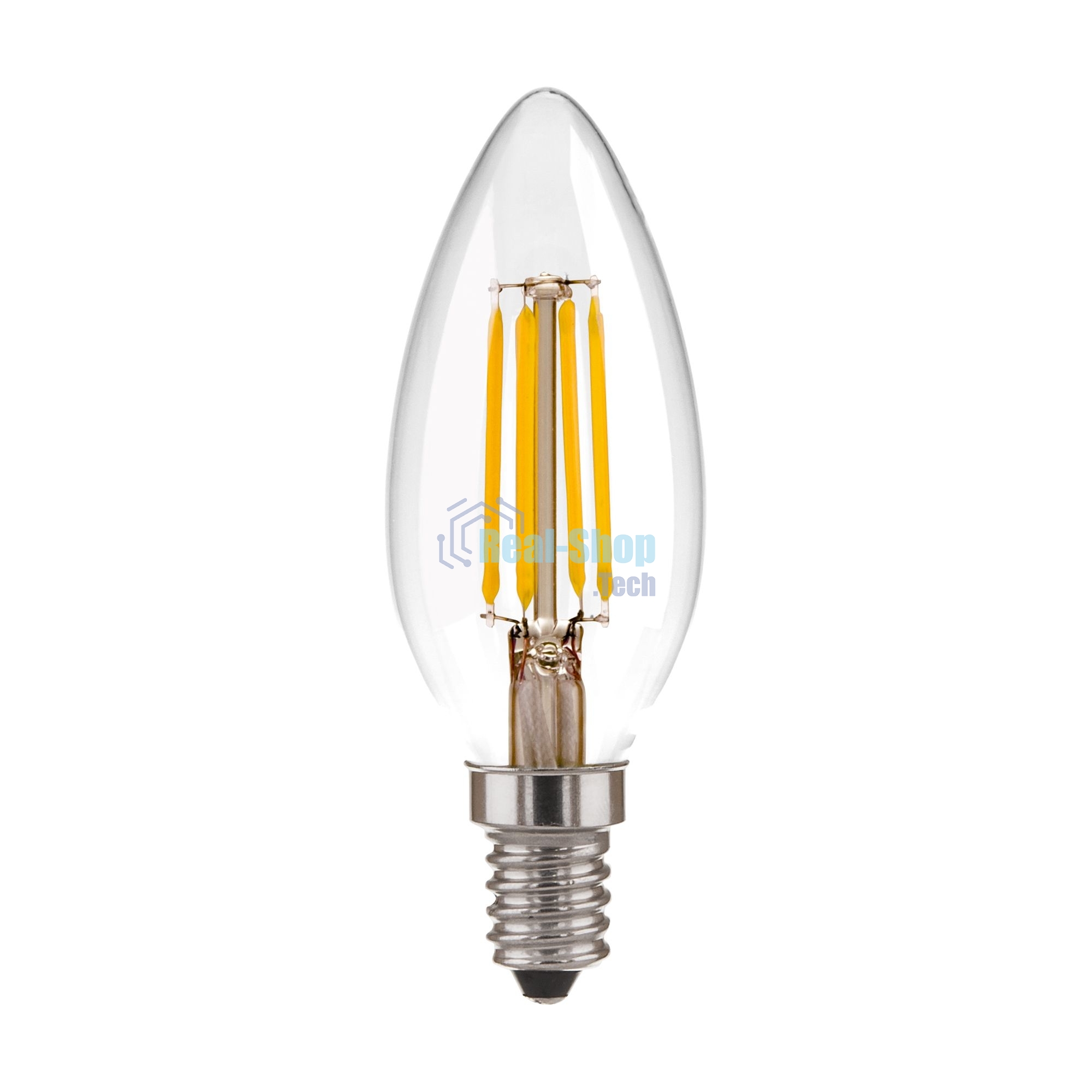 BLE1412 / Светодиодная лампа Свеча 7W 4200K E14 (C35 прозрачный)