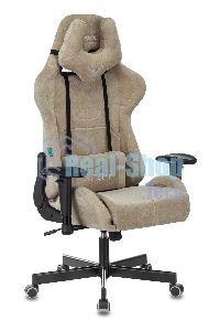 Кресло игровое Бюрократ VIKING KNIGHT LT21 FABRIC песочный крестовина металл/пластик