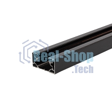 Шинопровод однофазный с кабельным вводом и заглушкой для трековых светильников Rexant 1 м черный