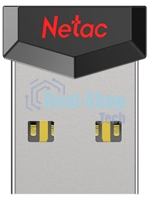 Флешка USB Netac UM81 (NT03UM81N-064G-20BK), 64Gb, USB 2.0, R/W 30/10, черный/красный