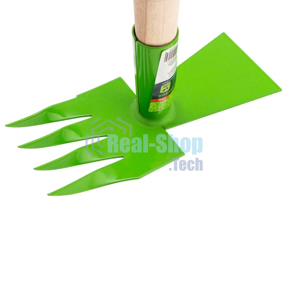 Мотыжка комбинированная Сибртех, 80х380 мм, стальная, деревянная рукоятка, АГРОНОМ