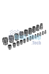 Набор торцевых головок Gross трещотка 120 зубьев, 41 предмет, 1/2