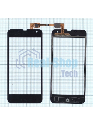 Сенсорное стекло (тачскрин) для Explay Phantom черное
