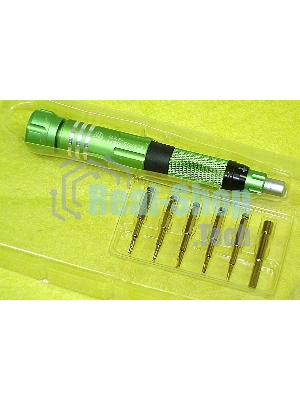 Отвертка со сменными насадками Best BST-8927B зеленая