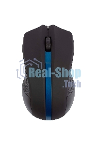 Мышь беспроводная HIPER HOMW-074 черный/синий, 1000 dpi, радиоканал, USB, кнопки - 3