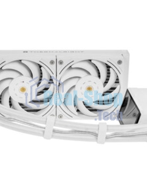 Система жидкостного охлаждения Thermalright Frozen Horizon 240 Digital (240мм, LED temp., White, ARGB/Fans: 2x120мм, 68.9CFM, 28.2dBA, 2000RPM/Pump height 53.2мм, Rad thickness 27мм/S: 1700, 1200, 1851, 115X, AM5, AM4)